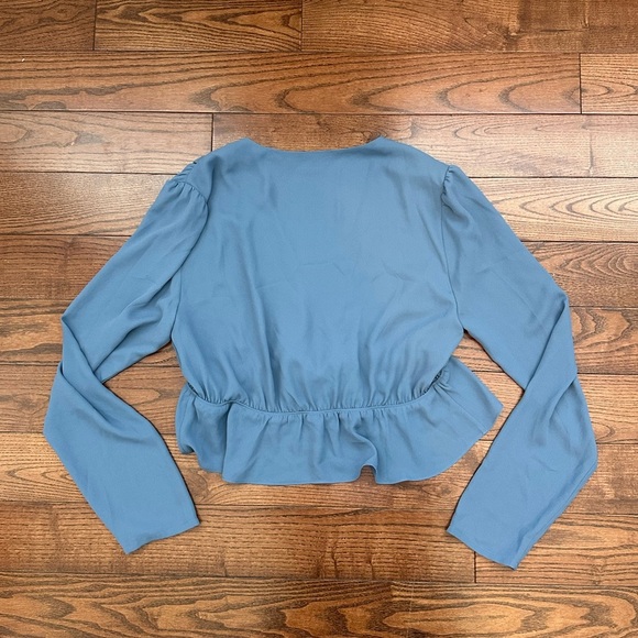 Sunday Best Ruffled Tie Front Blouse - Picture 3 of 7